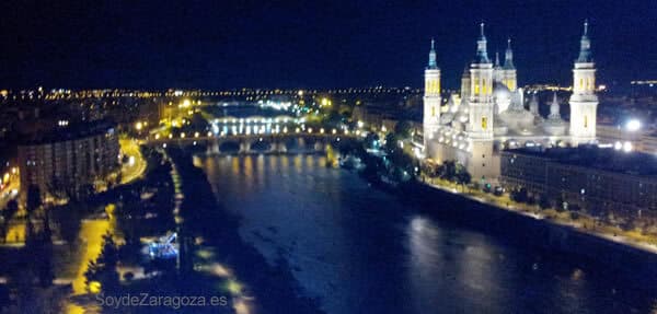 Las cuatro grandes terrazas para disfrutar por la noche de las riberas de Zaragoza