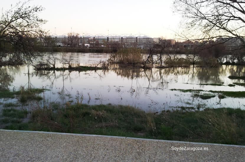 Zonas que normalmente son de paseo se las había comido el Ebro.