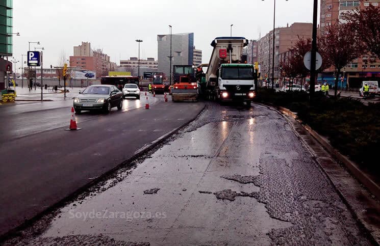 Cortes de calles y desvíos de autobús en Zaragoza