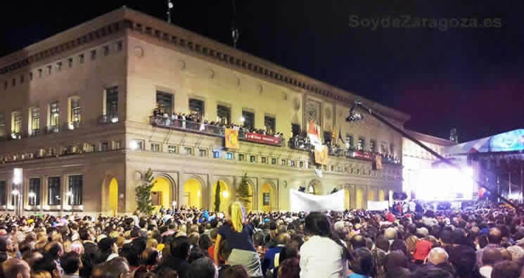 Lectura del Pregón en las Fiestas del Pilar de Zaragoza