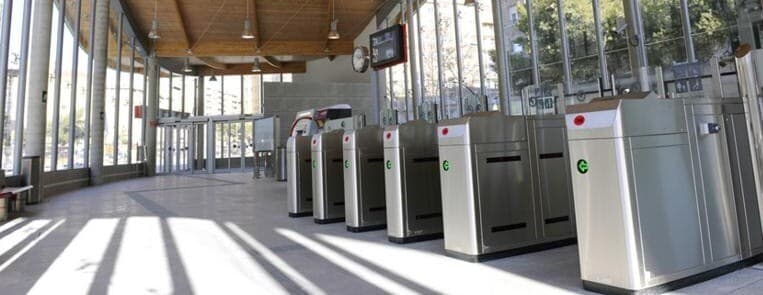 Interior de la estación de Goya días antes de su apertura. Fuente: ADIF.