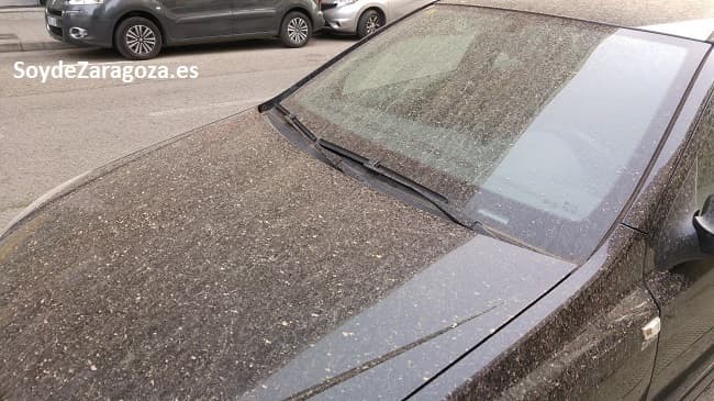 Llúvia de arena africana sobre Zaragoza