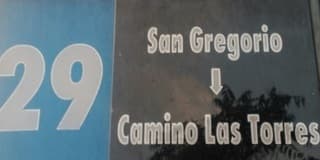 Recorrido y paradas de la línea 29: de San Gregorio a Camino de Las Torres