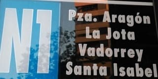 Línea N1 de Zaragoza a Santa Isabel