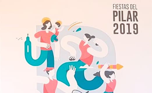 Cartel de las Fiestas del Pilar de Zaragoza 2025