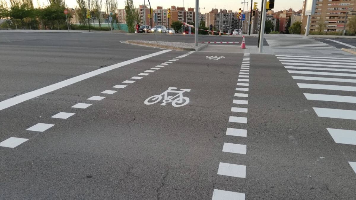 Así es el nuevo carril bici de Zaragoza: los trayectos que puedes realizar desde ya