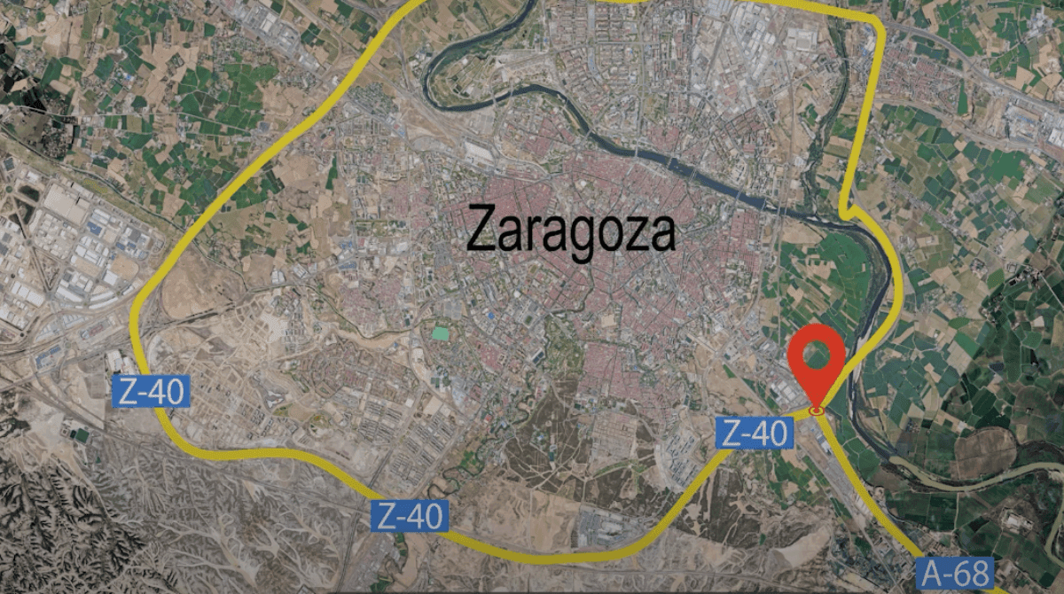 Así es el nuevo falso túnel (en vídeo) bajo la Z40 en Zaragoza que ahorrará 15 minutos diarios a miles de conductores