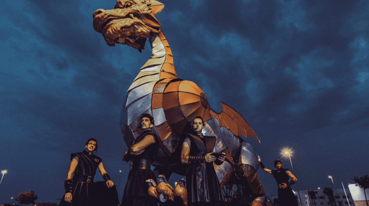 No es fantasía: un dragón gigante recorrerá el centro de Zaragoza este fin de semana y modificará el tráfico