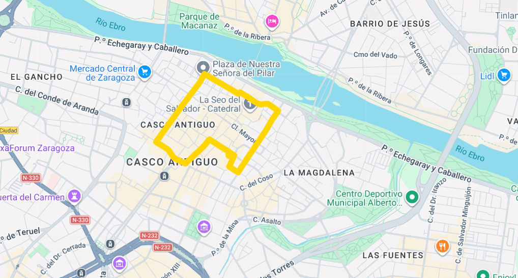 Recorrido del Rosario de Cristal 2026