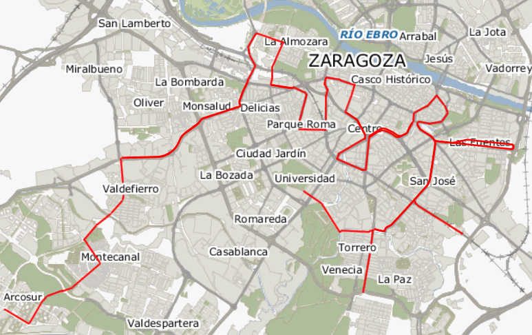 El lunes comienzan las obras de la línea 2 del tranvía. Se amplia el trayecto a nuevos barrios.