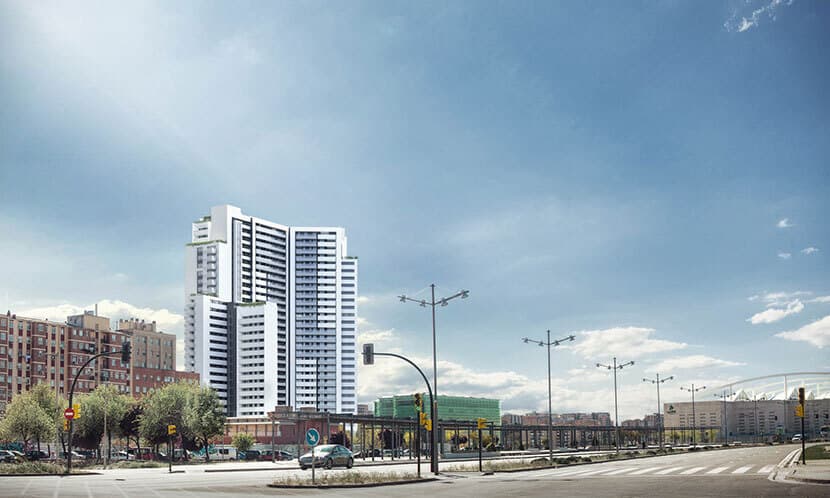 torre zaragoza el edificio de viviendas mas alto de zaragoza