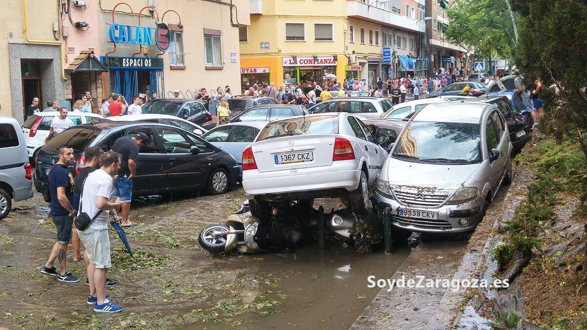 Estos son los puntos negros que debes evitar si hay una tormenta muy fuerte en Zaragoza