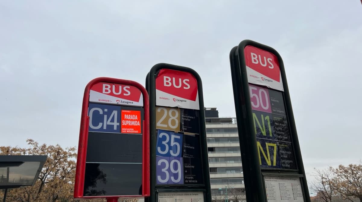 El rodeo a evitar en Zaragoza este lunes y martes por asfaltado: ocho líneas afectadas