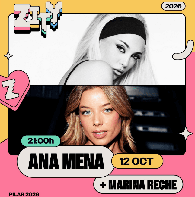 Concierto de Ana Mena + Marina Reche en las Fiestas del Pilar 2026