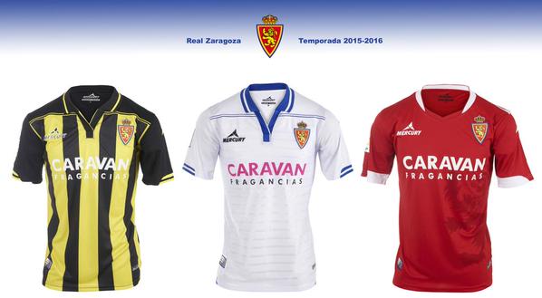 Las nuevas camisetas del Real Zaragoza para la temporada 2015 2016