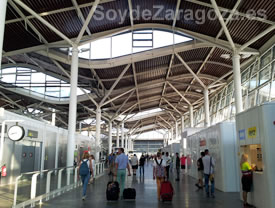 Interior del Aeropuerto de Zaragoza