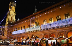 La muestra navideña en la Plaza del Pilar de Zaragoza