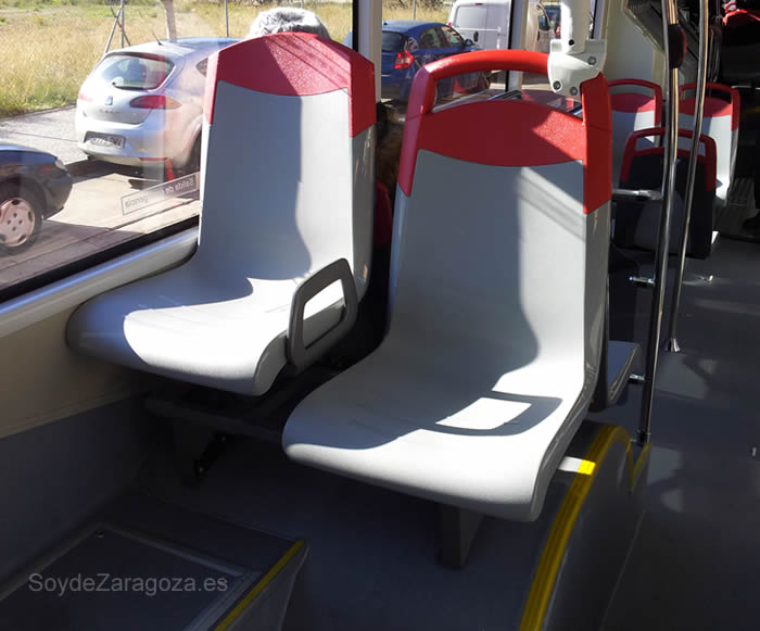 Asientos a distinto nivel en los nuevos autobuses