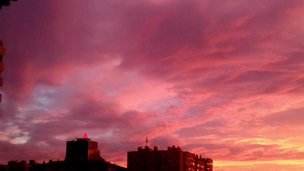 Atardecer visto desde Aragonia, por Lector5.0