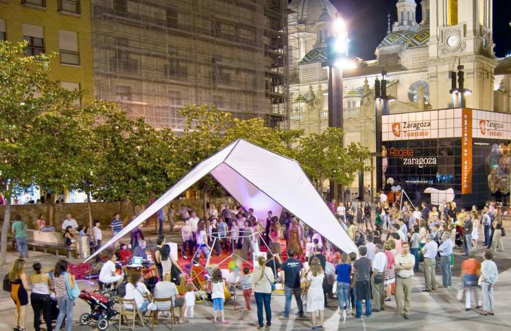 Docenas de actividades en la Noche en Blanco de Zaragoza