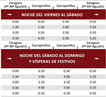 horarios-buho-bus-zaragoza-a-garrapinillos