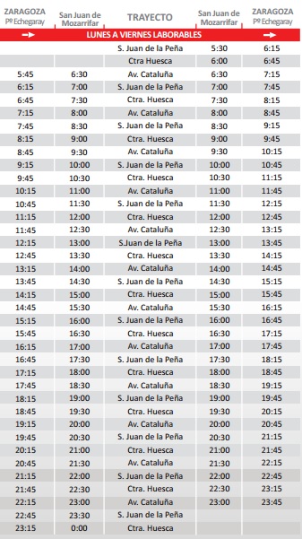 horarios-bus-laborales-zaragoza-san-juan-de-mozarrifar