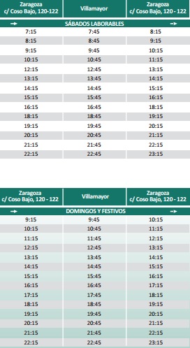 HORARIOS DE AUTOBUSES ZARAGOZA horarios de autobuses zaragoza: