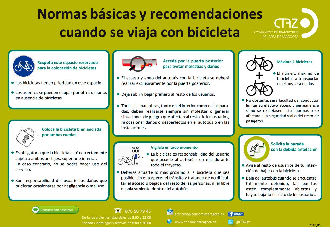 normativa bicis en los buses de villamayor