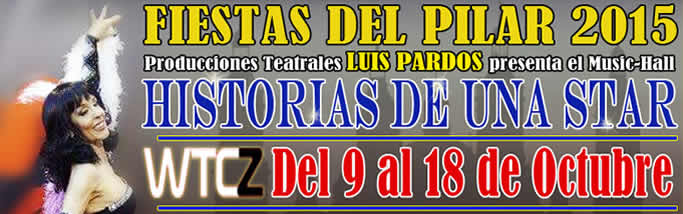 Luis Pardos trae a La maña con su espectáculo Historias de una Star en las fiestas del Pilar 2015 de Zaragoza.  