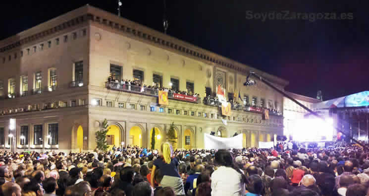 Lectura del Pregón en las Fiestas del Pilar de Zaragoza