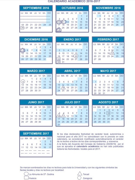 calendario-academico-universidad-de-zaragoza