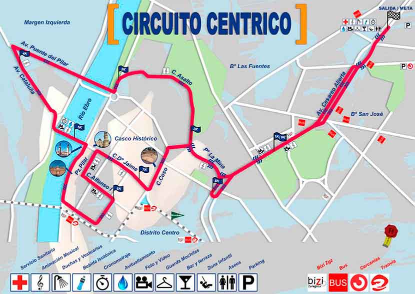 recorrido 10k 2018 zaragoza