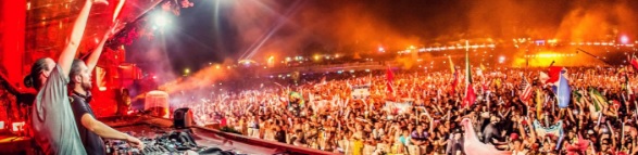 Concierto de Dimitri Vegas y Like Mike en el Parking Norte