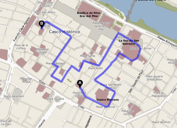 Recorrido procesión siete palabras