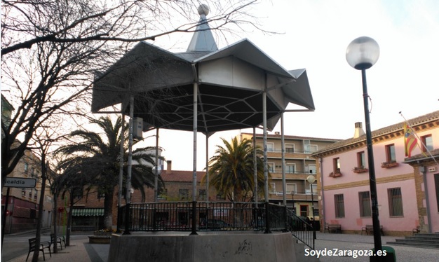 Quiosco de la música de Casetas en la Plaza del Castillo