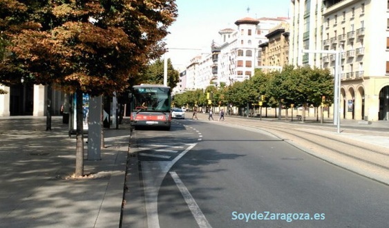 Parada del búho N2 de autobús de Auzsa en Zaragoza