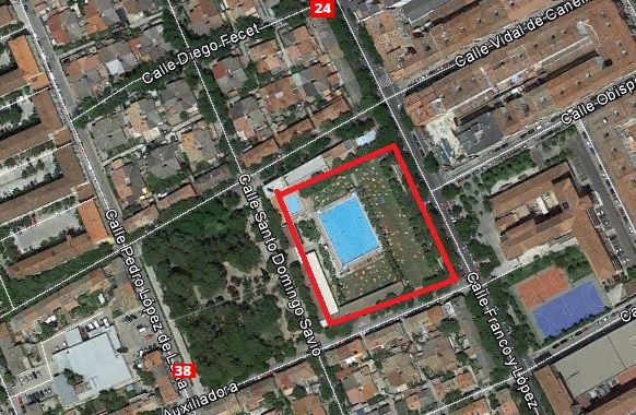 ciudad jardin piscinas como ir mapa