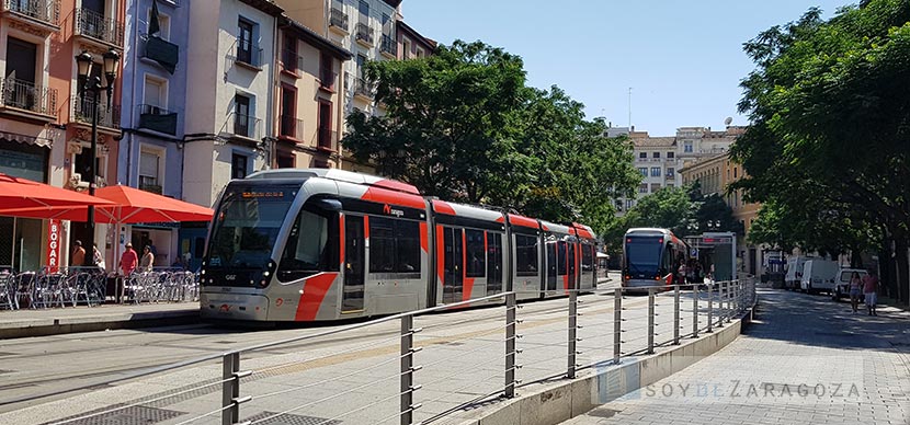 recorrido del tranvia de Zaragoza