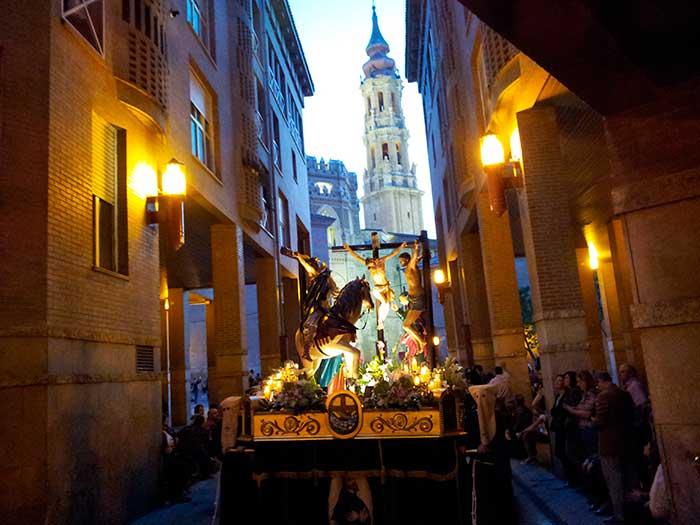 ruta de la zaragoza cofrade semana santa zaragoza