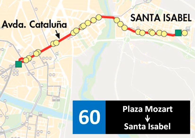 linea 60 autobuses urbanos de zaragoza