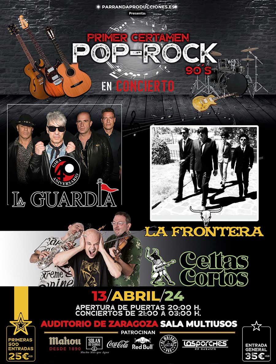 Festival de música pop y rock española de los años noventa en Zaragoza. Comprar entradas.