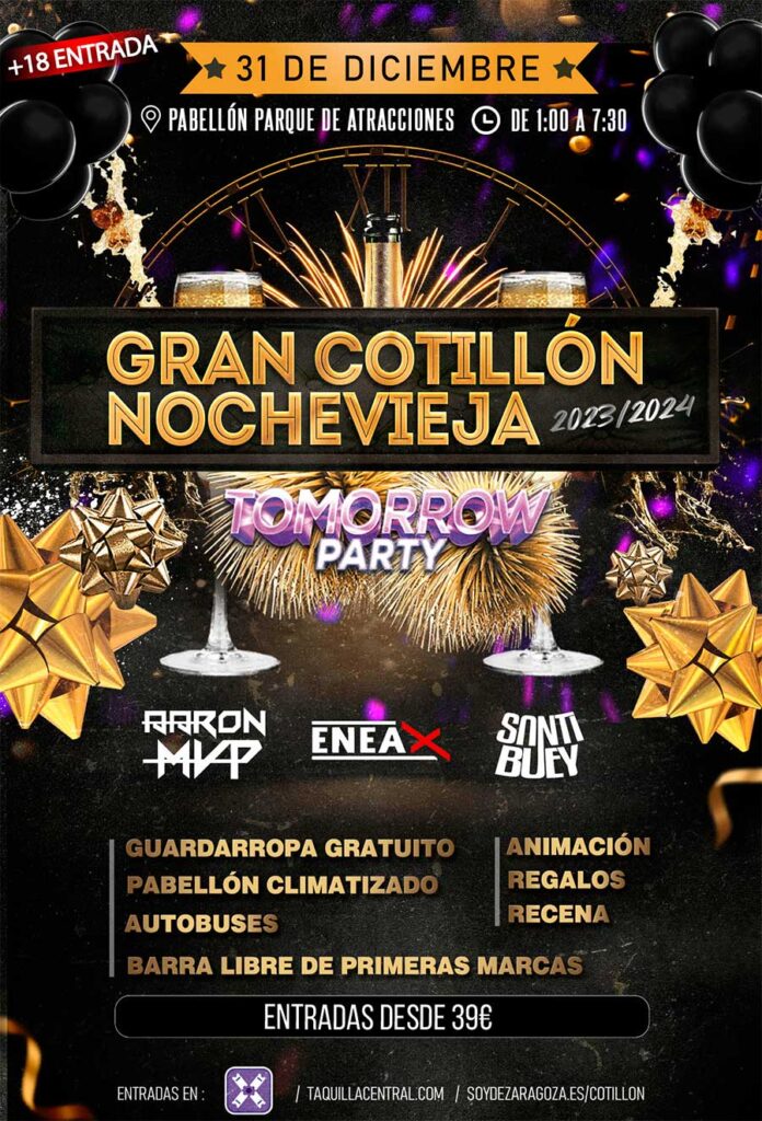 Entradas del COTILLÓN de NOCHEVIEJA en el Parque de Atracciones