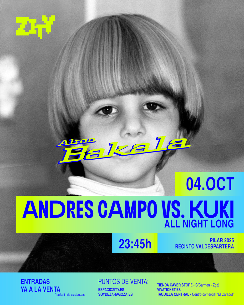 alma bakala es la fiesta que sustituye a Global Music en Espacio Zity 2025