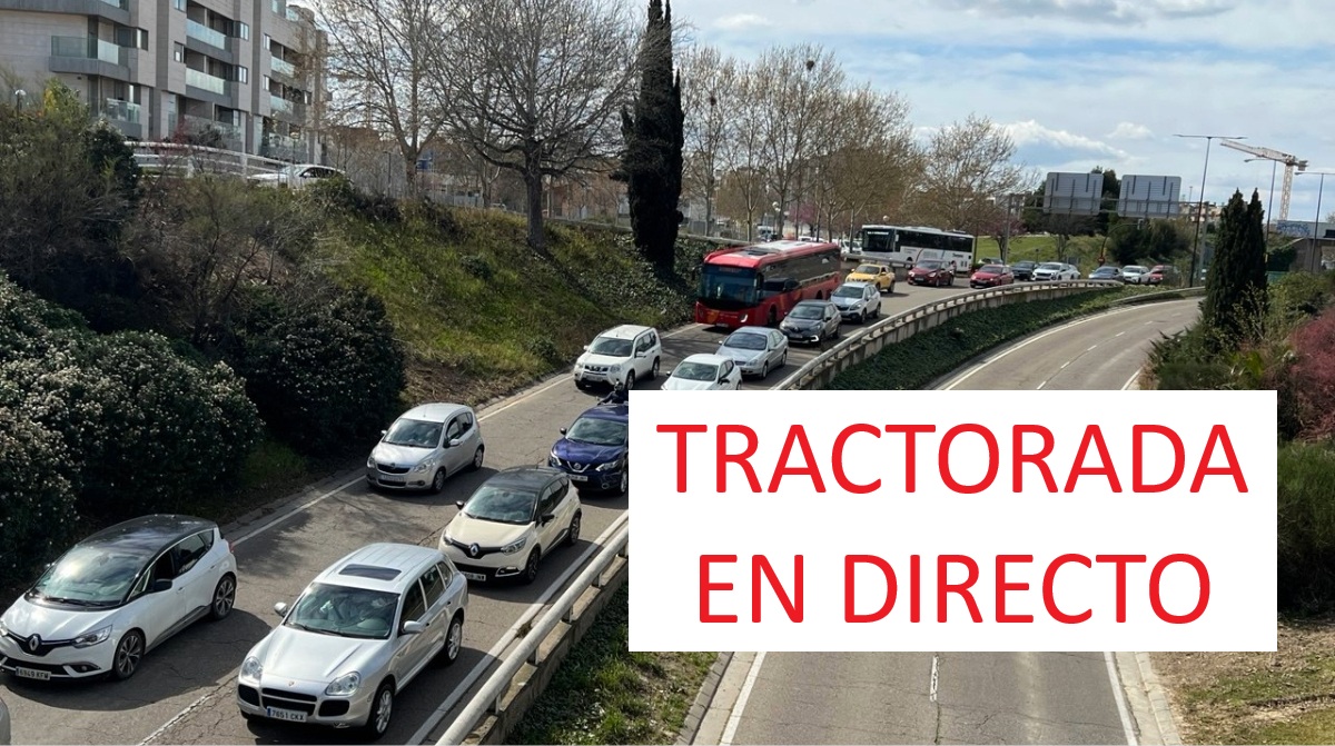 Tractorada en directo en Zaragoza